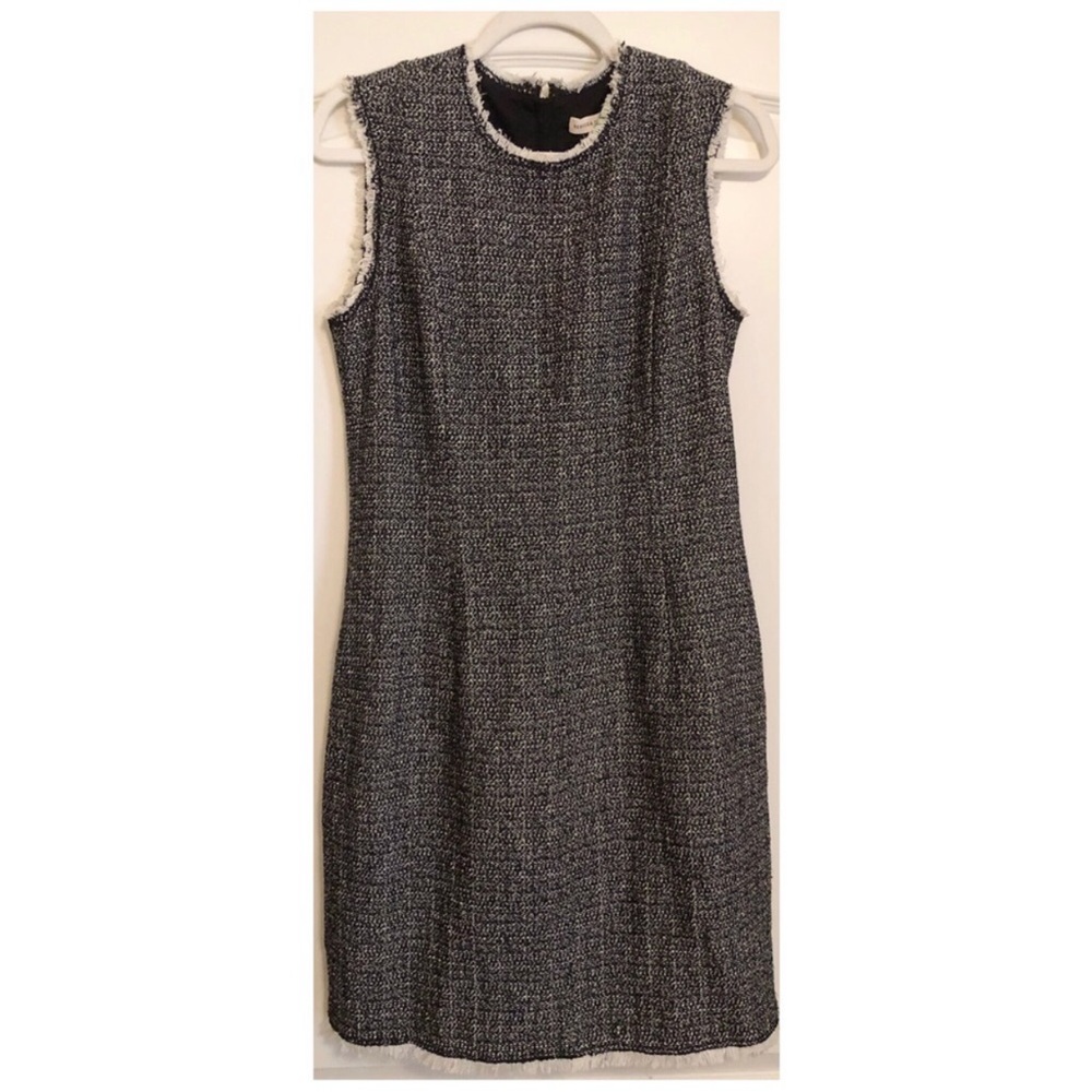 New Rebecca Taylor Shift Sheath Dress Boucle Tweed